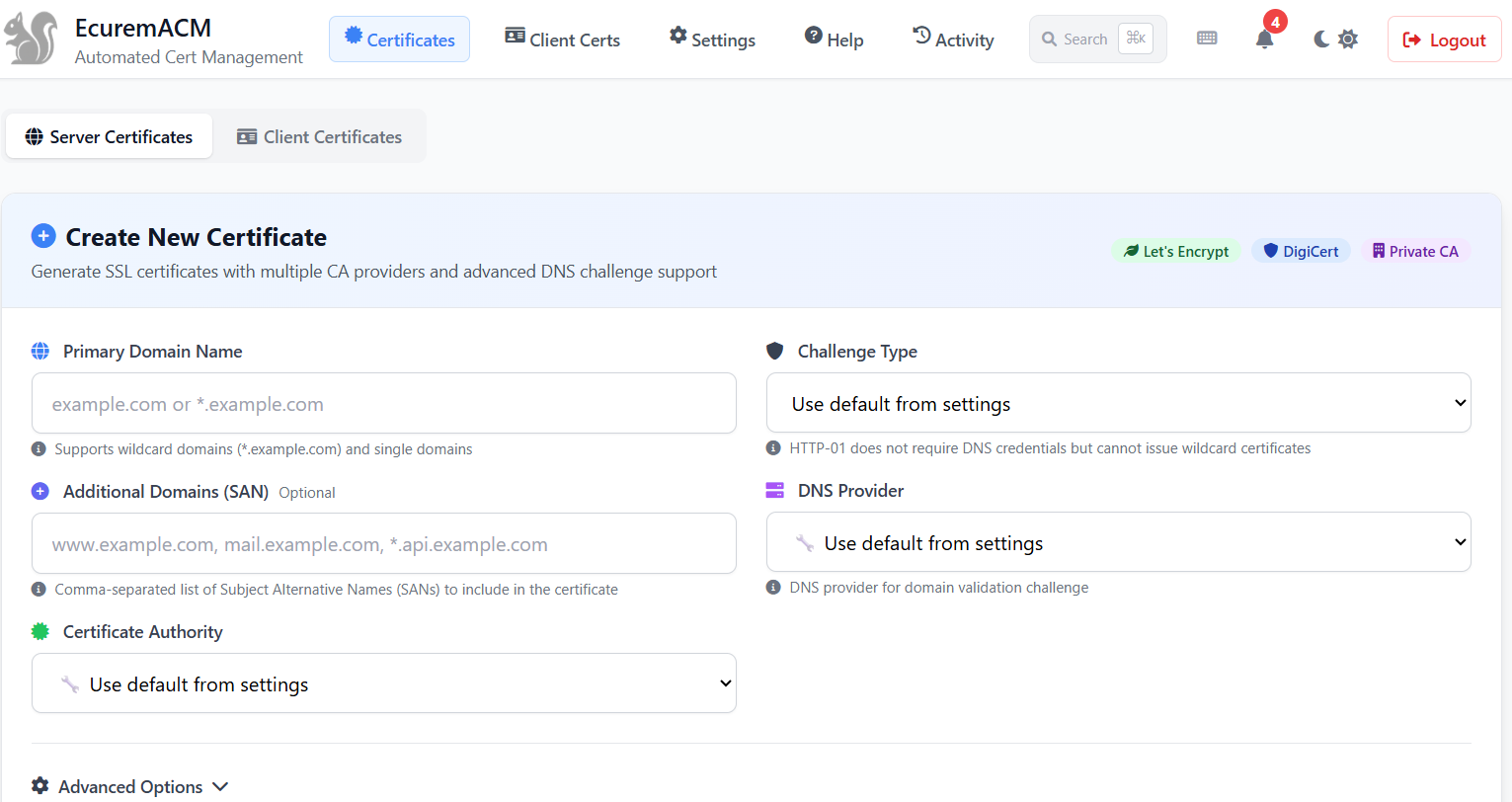 Interface EcuremACM